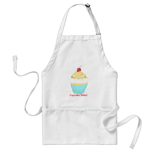 Cupcake Baker Apron Standaard Schort (Voorkant)