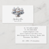 Cupcake Baker Bakery Chef Catering Visitekaartje (Voorkant / Achterkant)