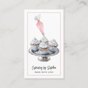 Cupcake Baker Bakery Pastry Chef Catering Visitekaartje