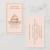 Cupcake Baker Bakery Pastry Chef Visitekaartje (Voorkant / Achterkant)