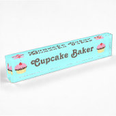 Cupcake Baker naam Bord Naambordje
