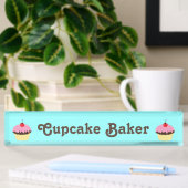 Cupcake Baker naam Bord Naambordje