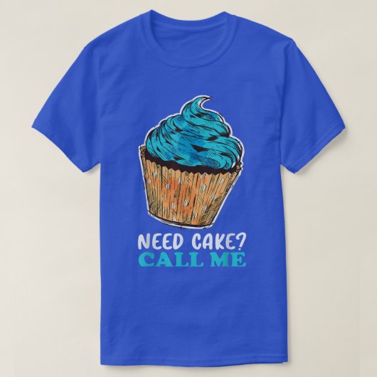 Cupcake Baker Pastry Chef 1349 T-shirt (Design voorkant)