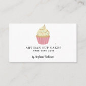 Cupcake Baker Pastry Chef Catering Visitekaartje (Voorkant)