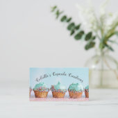 Cupcake Baker Pastry Chef Catering Visitekaartje (Staand voorkant)