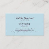 Cupcake Baker Pastry Chef Catering Visitekaartje (Achterkant)