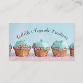 Cupcake Baker Pastry Chef Catering Visitekaartje (Voorkant)