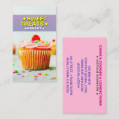Cupcake Baker & Sweet Treats | Pastel Bakery Visitekaartje (Voorkant / Achterkant)