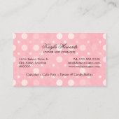 Cupcake Baker Visitekaartje (Achterkant)