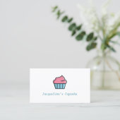 Cupcake Bakery Baker Chef Visitekaartje (Staand voorkant)