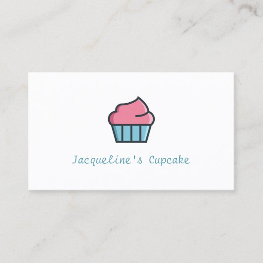 Cupcake Bakery Baker Chef Visitekaartje (Voorkant)