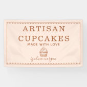 Cupcake Bakery Baking Utensils Business Banner (Horizontaal)