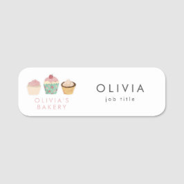 Cupcake Bakery Bedrijf Naamplaatje