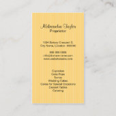 Cupcake Bakery Boutique Visitekaartje (Achterkant)