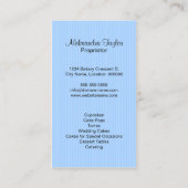 Cupcake Bakery Boutique Visitekaartje (Achterkant)