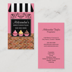 Cupcake Bakery Boutique Visitekaartje