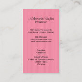 Cupcake Bakery Boutique Visitekaartje (Achterkant)