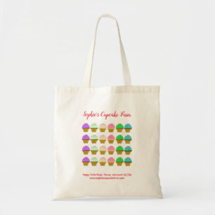 Cupcake Bakery Business Baker Gepersonaliseerd Tote Bag