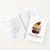 Cupcake Bakery Dessert Recipe Cookbook Notitieboek (Binnen)