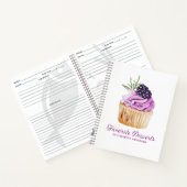 Cupcake Bakery Dessert Recipe Cookbook Notitieboek (Binnen)