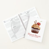 Cupcake Bakery Dessert Recipe Cookbook Notitieboek (Binnen)