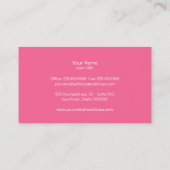 Cupcake Bakery Faux Black Linen Visitekaartje (Achterkant)