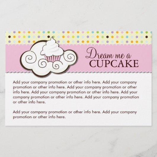 Cupcake Bakery Flyer (Voorkant)