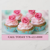 Cupcake Bakery Flyer (Achterkant)