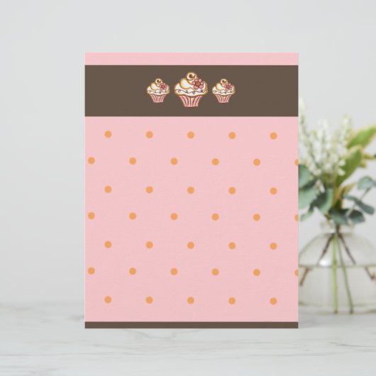 Cupcake Bakery Letterhead (Staand voorkant)