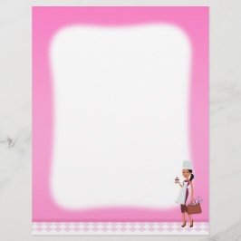 Cupcake Bakery Letterhead African American #1