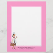 Cupcake Bakery Letterhead African American #1 Briefhoofd Sjabloon (Voorkant)