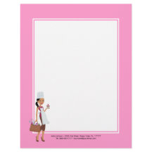 Cupcake Bakery Letterhead African American #1