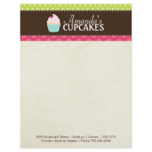 Cupcake Bakery Letterhead