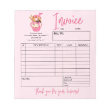 Cupcake Bakery Logo Order Form Factuur