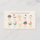 Cupcake Bakery Loyalty-kaart Visitekaartje (Voorkant)
