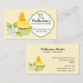 Cupcake Bakery Oranje Slice Visitekaartje (Voorkant / Achterkant)