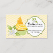 Cupcake Bakery Oranje Slice Visitekaartje (Voorkant)