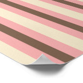 Cupcake Bakery Striped Sign Poster (Hoek)