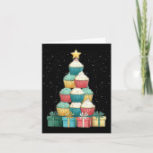 Cupcake Baking Baker Christmas Tree Xmas  Kaart (Voorkant)