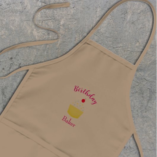 Cupcake Baking Birthday Kinder Schort