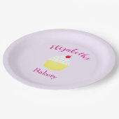 Cupcake Baking Birthday Papieren Bordje (Gekanteld)