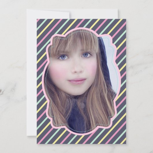 Cupcake Baking Birthday Party voegt fotouitnodigin Kaart (Achterkant)