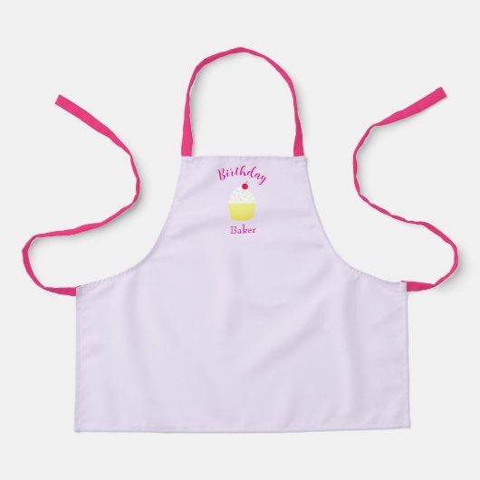 Cupcake Baking Birthday Schort (Voorkant)