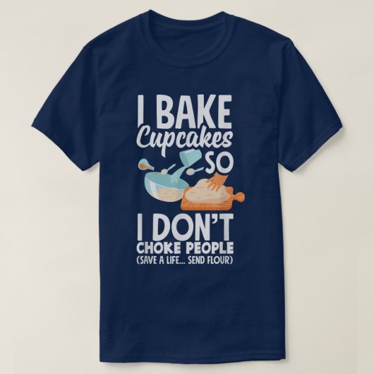 Cupcake Baking Lover Funny Cupcake 1273 T-shirt (Design voorkant)