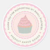Cupcake bakken Business Sticker (Voorkant)