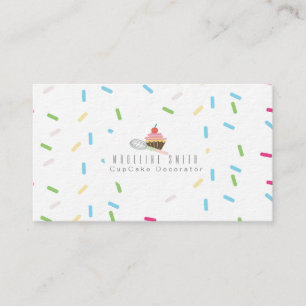 Cupcake Bakken Cake Decorateur Spikkels Visitekaartje
