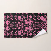Cupcake bakken Folk Art Bad Handdoek (Handdoek)