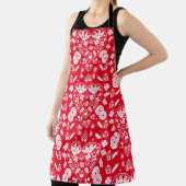 Cupcake bakken Folk Art Schort (Insitu)