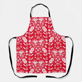 Cupcake bakken Folk Art Schort