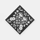 Cupcake bakken Folk Art Servet (Hoek)